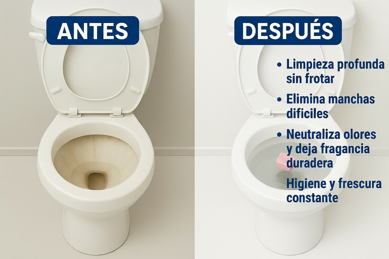 Comparaci&oacute;n antes y despu&eacute;s de usar CleanPink