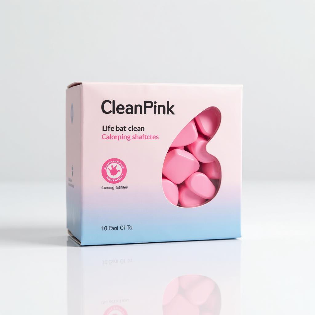 Envase CleanPink con 10 pastillas